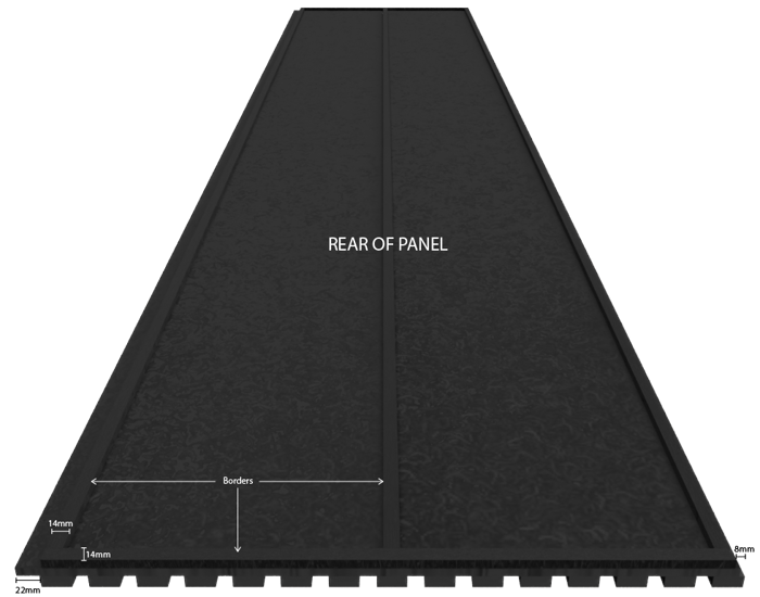 StarEFX Slat Panel - Dimensions Rear