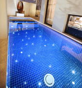 Fibre optic star lighting for pools