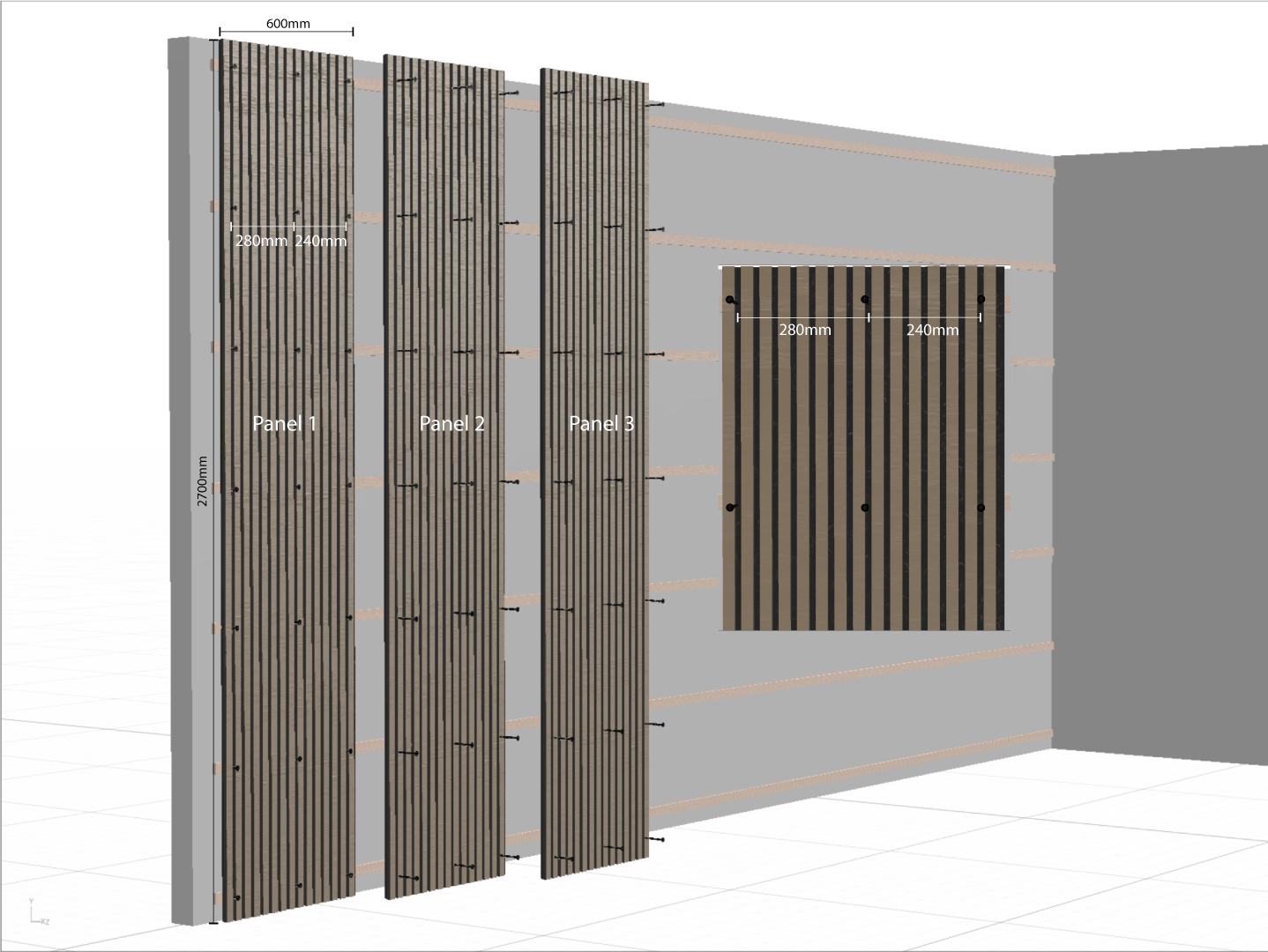 Panel arrangement